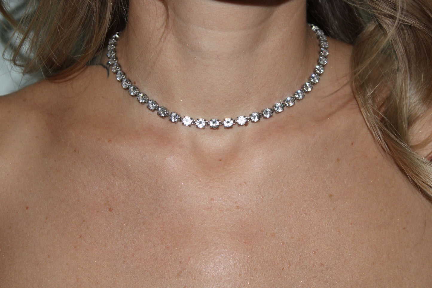 Collana Tennis White