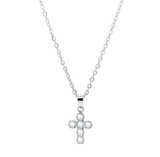 Collana Crocetta Zirconata