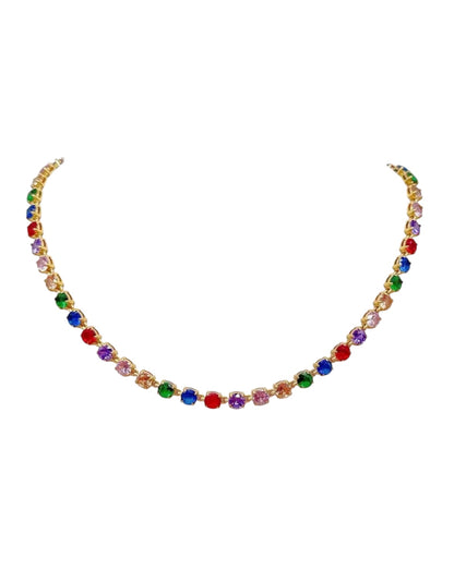Collana Tennis Multicolor